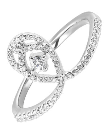 S/S 1/4CT Diamond Ring #621-00039