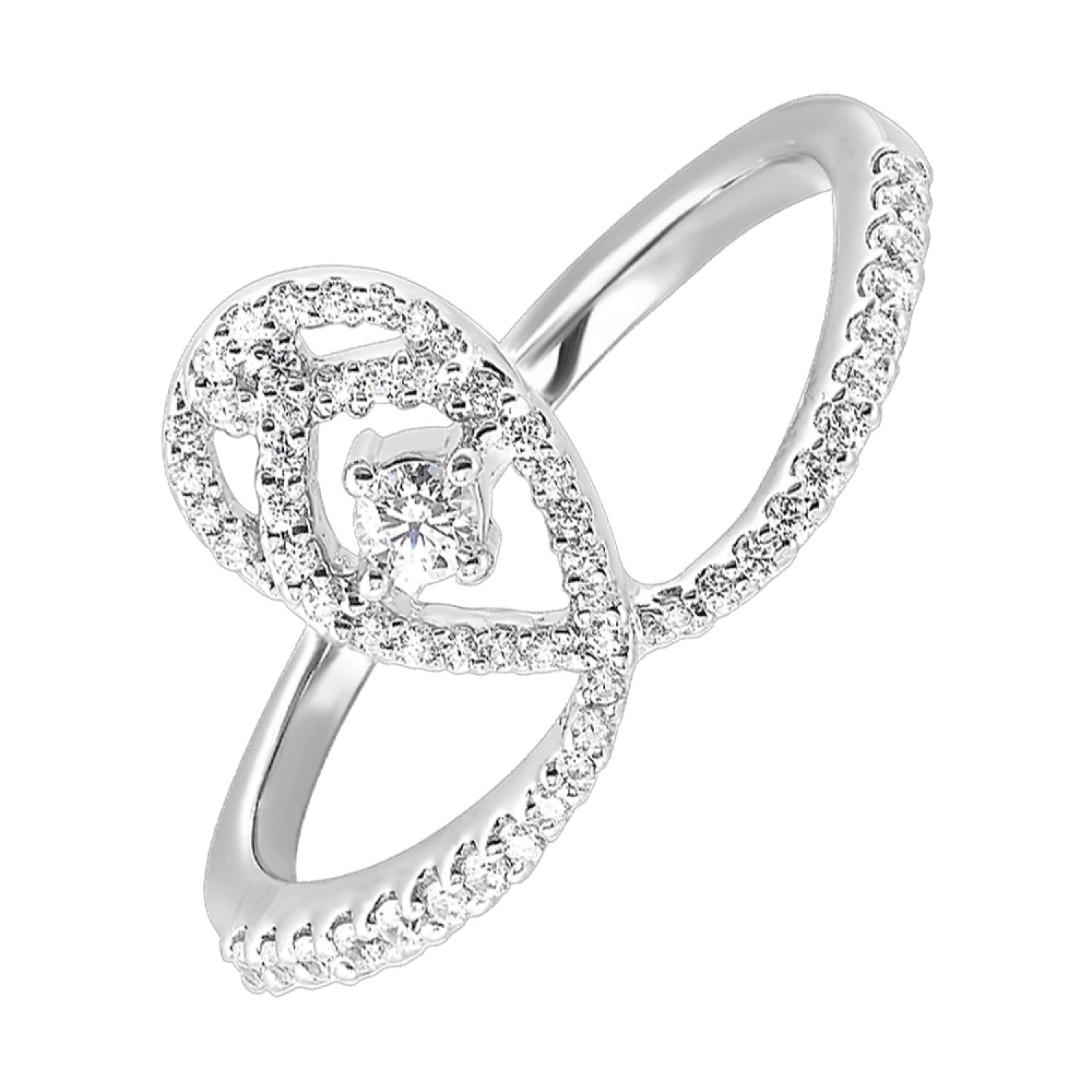 S/S 1/4CT Diamond Ring #621-00039