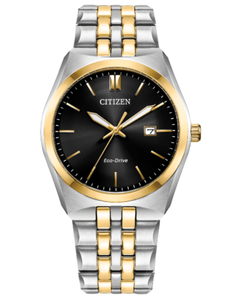 Men's Two Tone Citizen Corso Eco Drive w/Black Dial