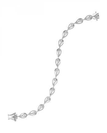 Sterling Silver .50tdw Diamond Fashion Bracelet
