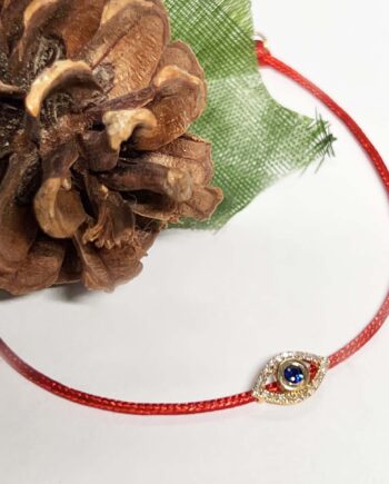 14K Red/Eye Bracelet