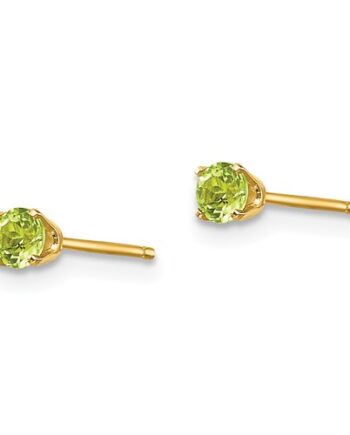14KY Peridot August earring