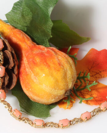 14K Coral Stones Bracelet