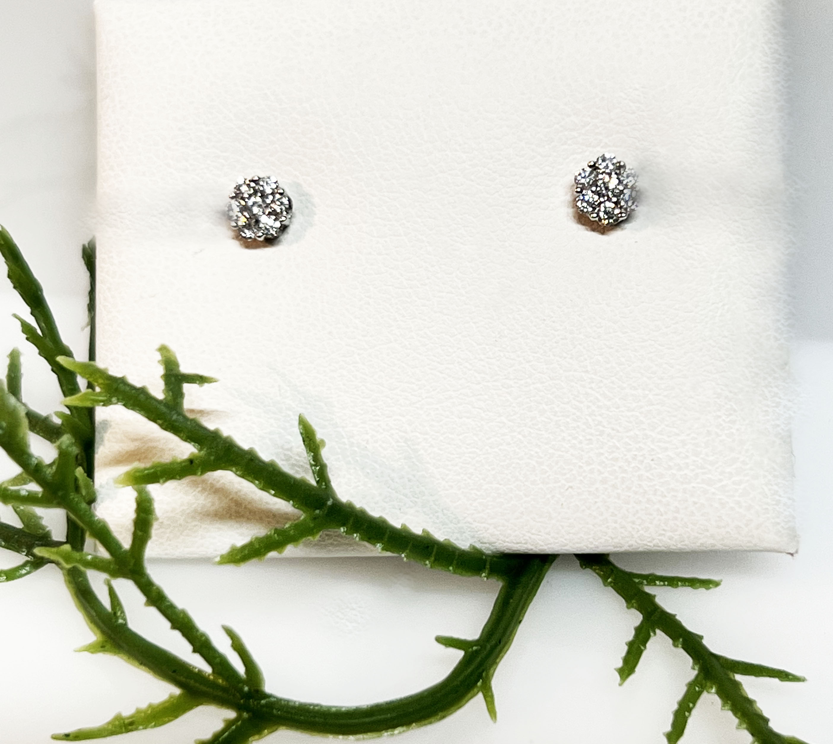 14KW Dia Cluster Earring