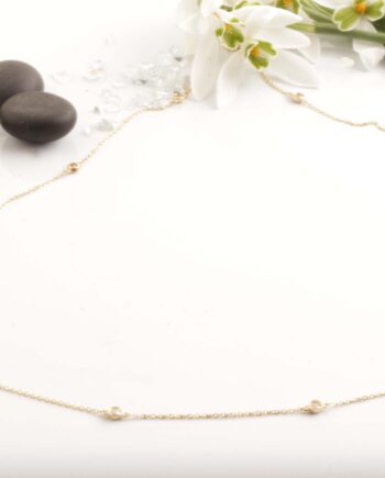 14KY Dia Station Bracelet