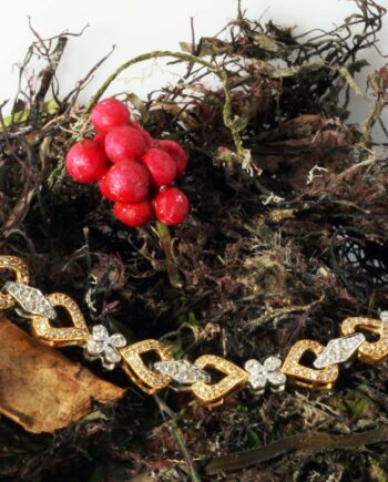 18K tri Color Bracelet