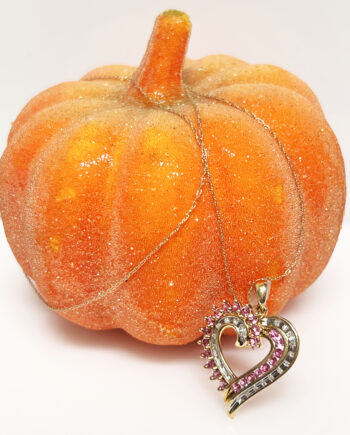 10K YG Heart Pendent