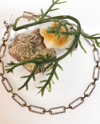 10KY Link w/ Box  Clasp Bracelet