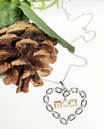 10KW SS Mom Heart Pendent