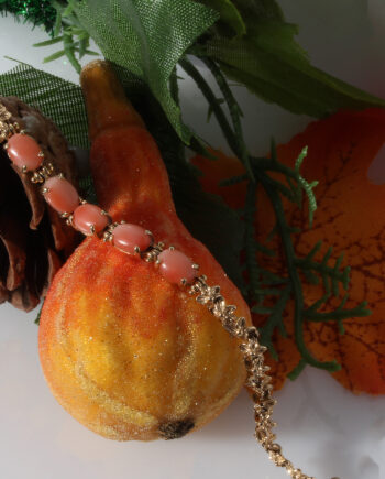 14K Coral Bracelet  4.6Dwt 7 1/4 Inch