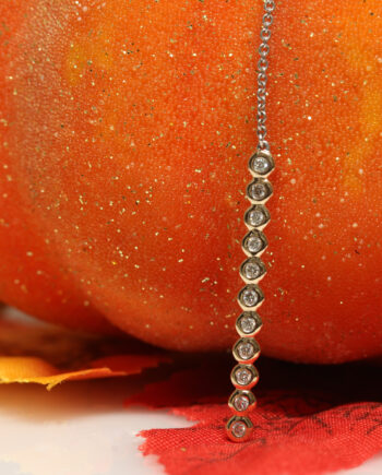 14K Diamond Y Necklace