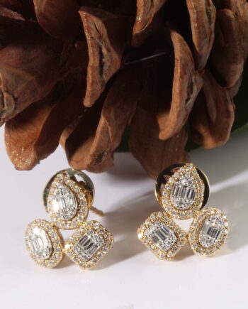 14KWY Earring w/ Dia