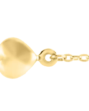 14K YG Child Heart Bracelet