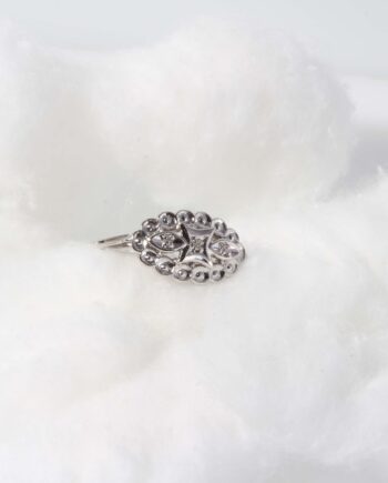 10K Estate Vintage Style Diamond Cluster Ring