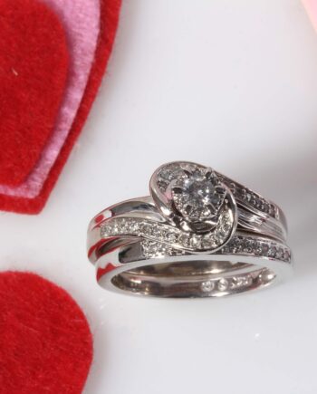 10K WG Engagement Ring Set