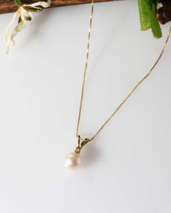 14K YG Pearl Necklace