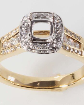 14KYW Wedding Ring Mounting